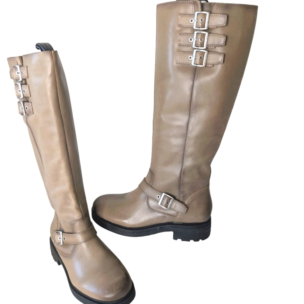 NEW...Lucky Brand's Citere Tan Riding Boots ...Size 8